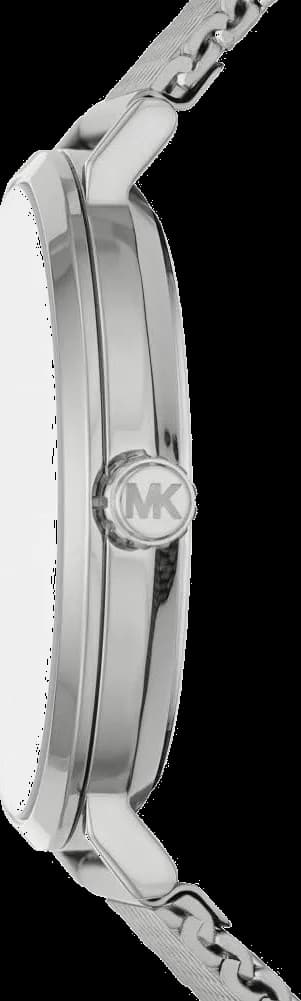 Gros plan sur le cadran gris de la Michael Kors MK7151