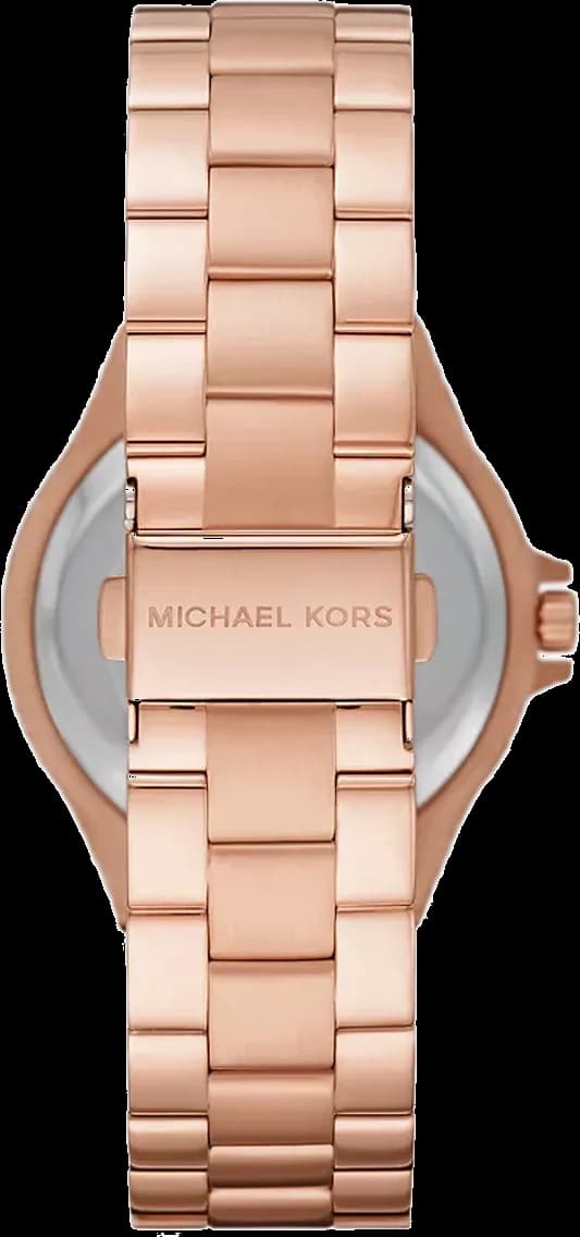 Gros plan sur le cadran noir de la Michael Kors MK7233