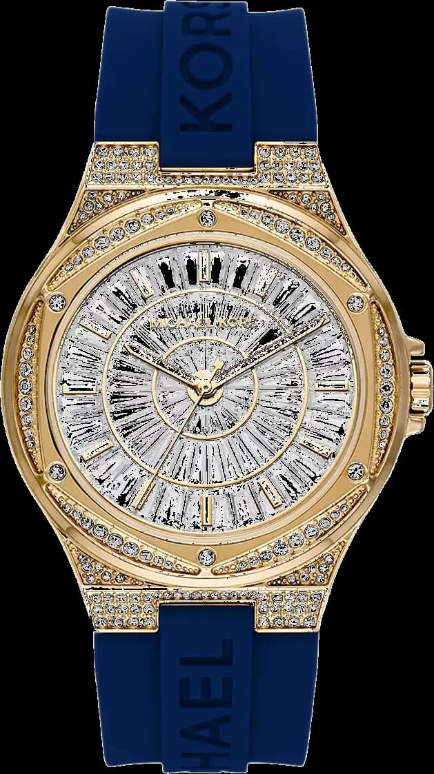 Michael Kors MK7333 vue de côté, bracelet silicone