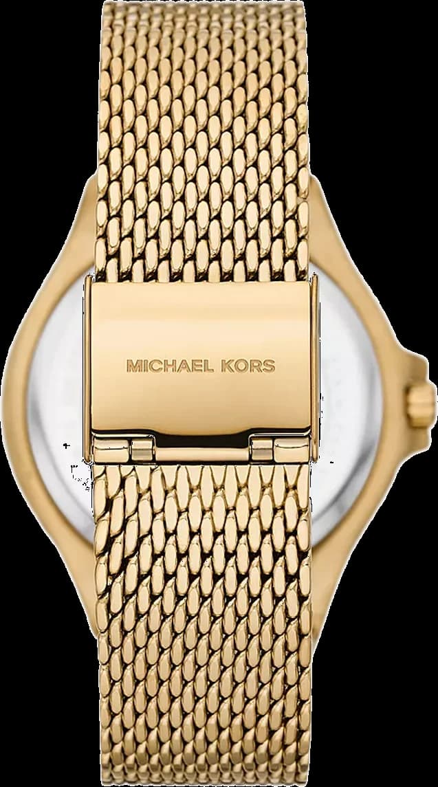 Gros plan sur le cadran or de la Michael Kors MK7335