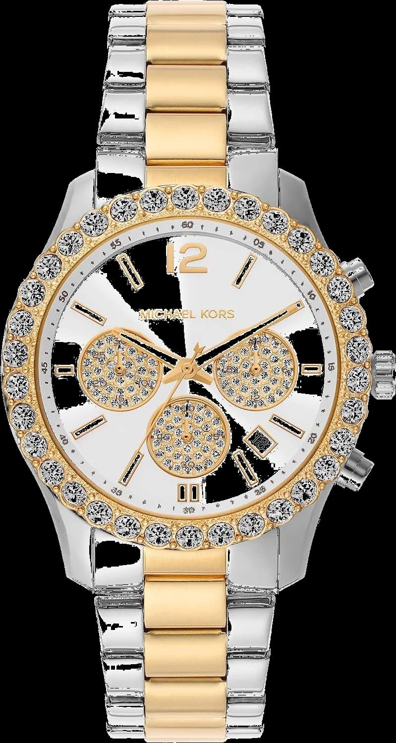 Michael Kors MK7415 vue de côté, bracelet acier