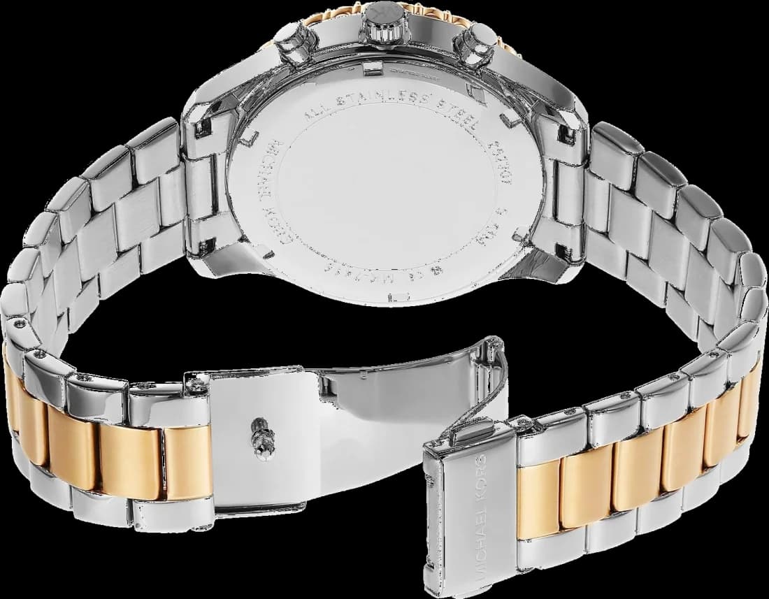 Montre Michael Kors MK7415 cadran chronographe argenté vue 3