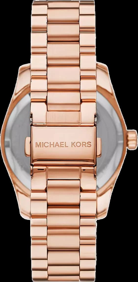 Gros plan sur le cadran or rose de la Michael Kors MK7444
