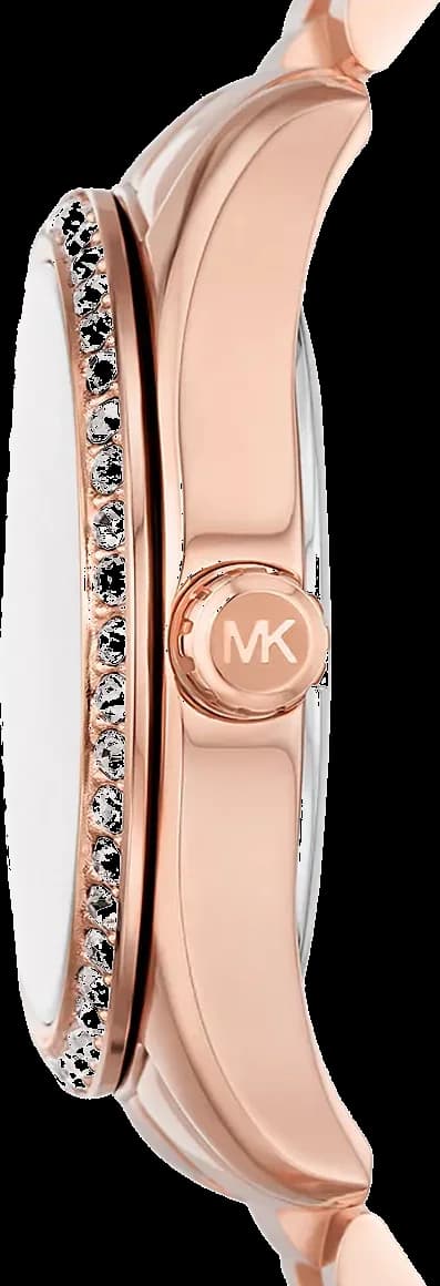 Michael Kors MK7444 côté fond de boîtier or rose