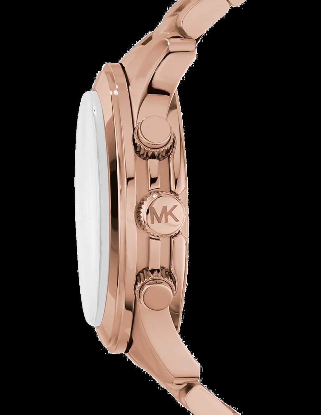 Gros plan sur le cadran or rose de la Michael Kors MK8096