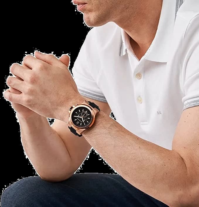Montre Michael Kors MK8184 Dylan Acier Or Rose et Cadran Noir vue 5