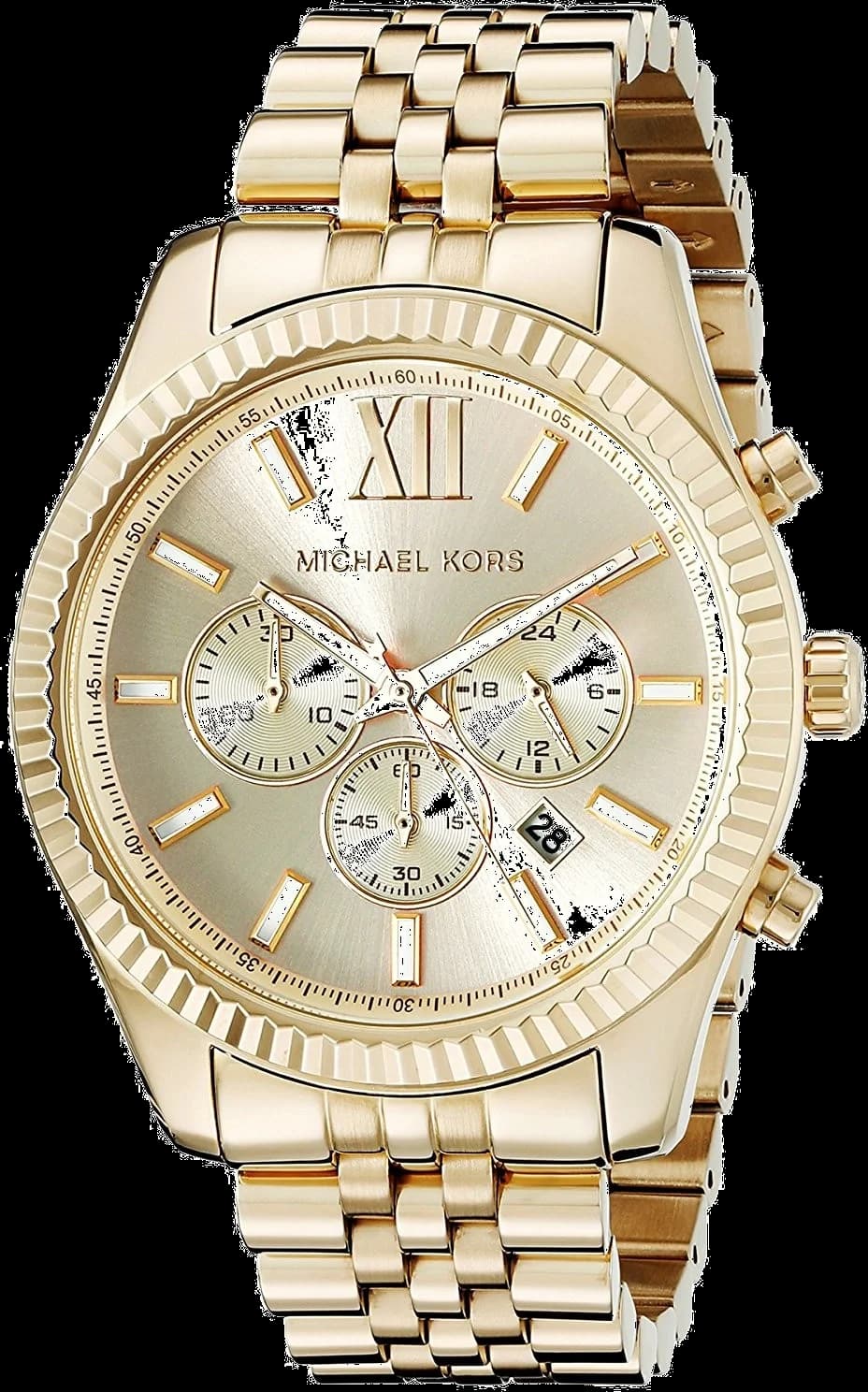 Michael Kors MK8281 vue de côté, bracelet acier