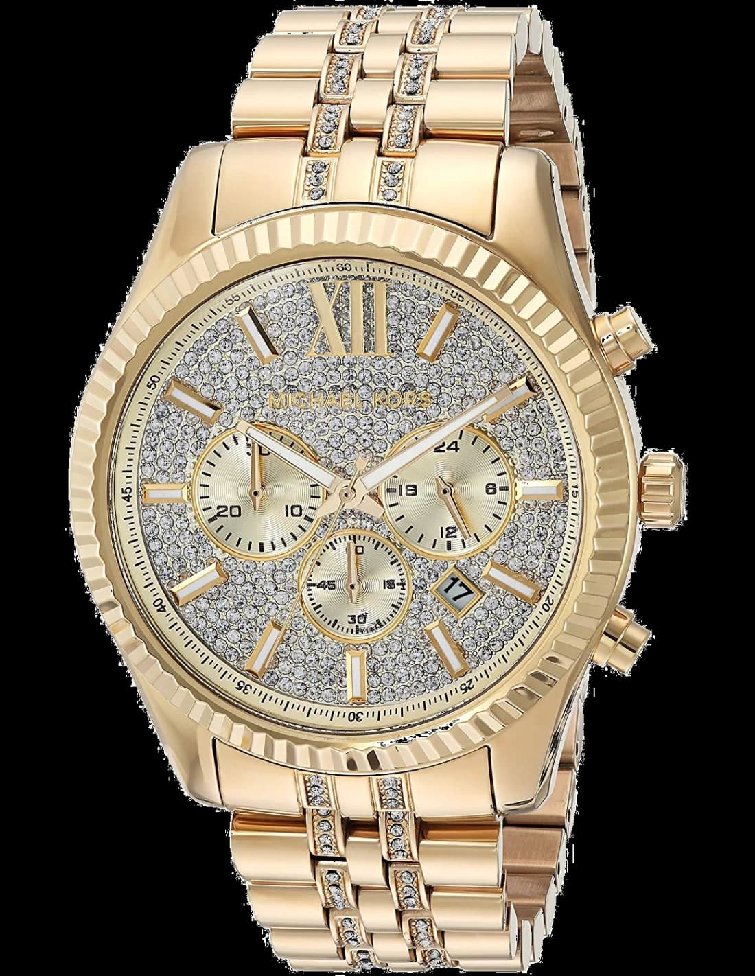 Michael Kors MK8579 vue de côté, bracelet acier