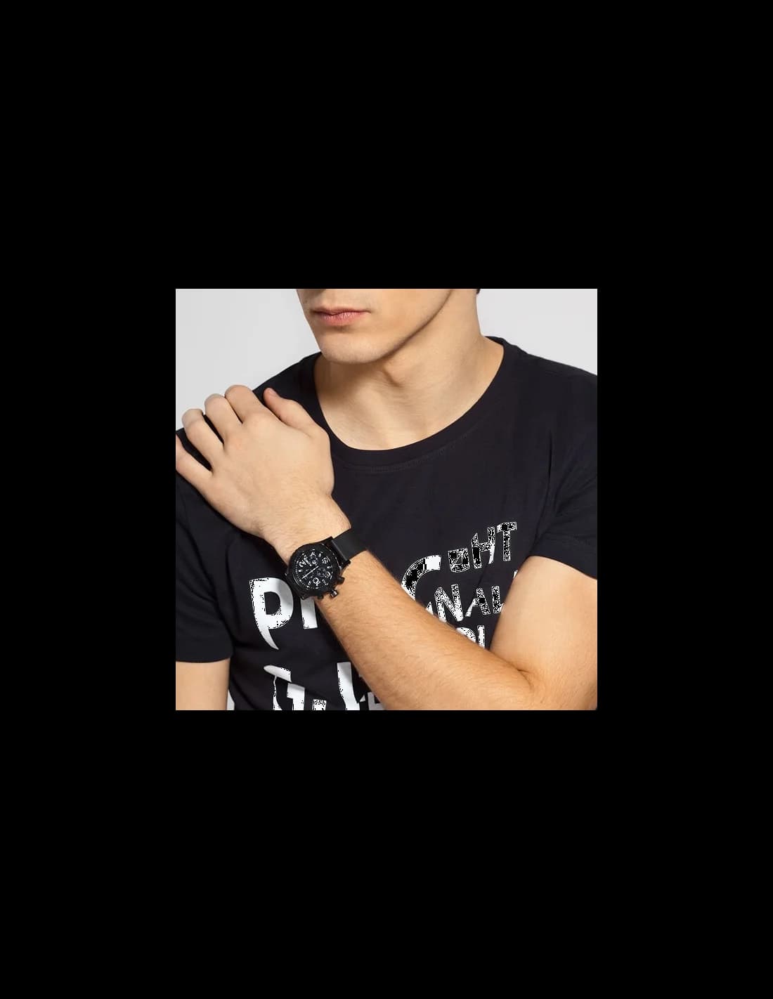 Nixon The 51-30 Chrono A083-001 All Black Men's Watch vue 5