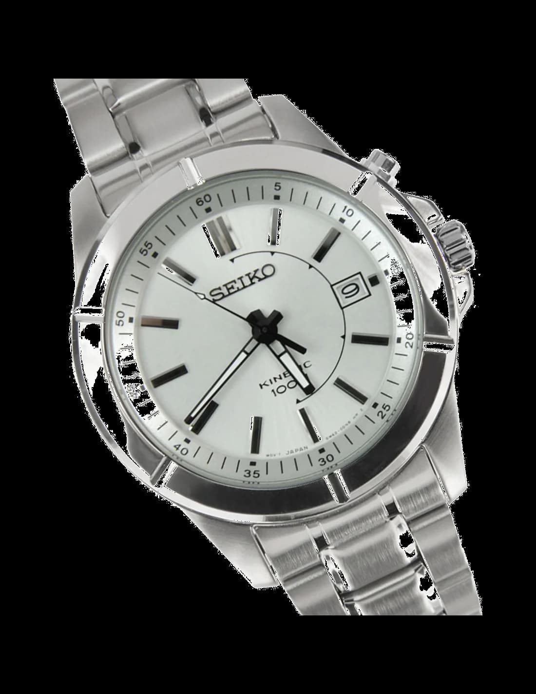 Seiko SKA535 Stainless Steel Watch with Kinetic Technology vue 4