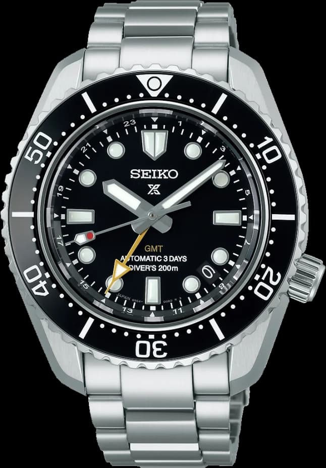 Seiko SPB383J1 vue de côté, bracelet acier