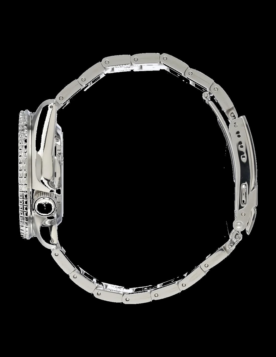 Gros plan sur le cadran bleu de la Seiko SRPD53K1