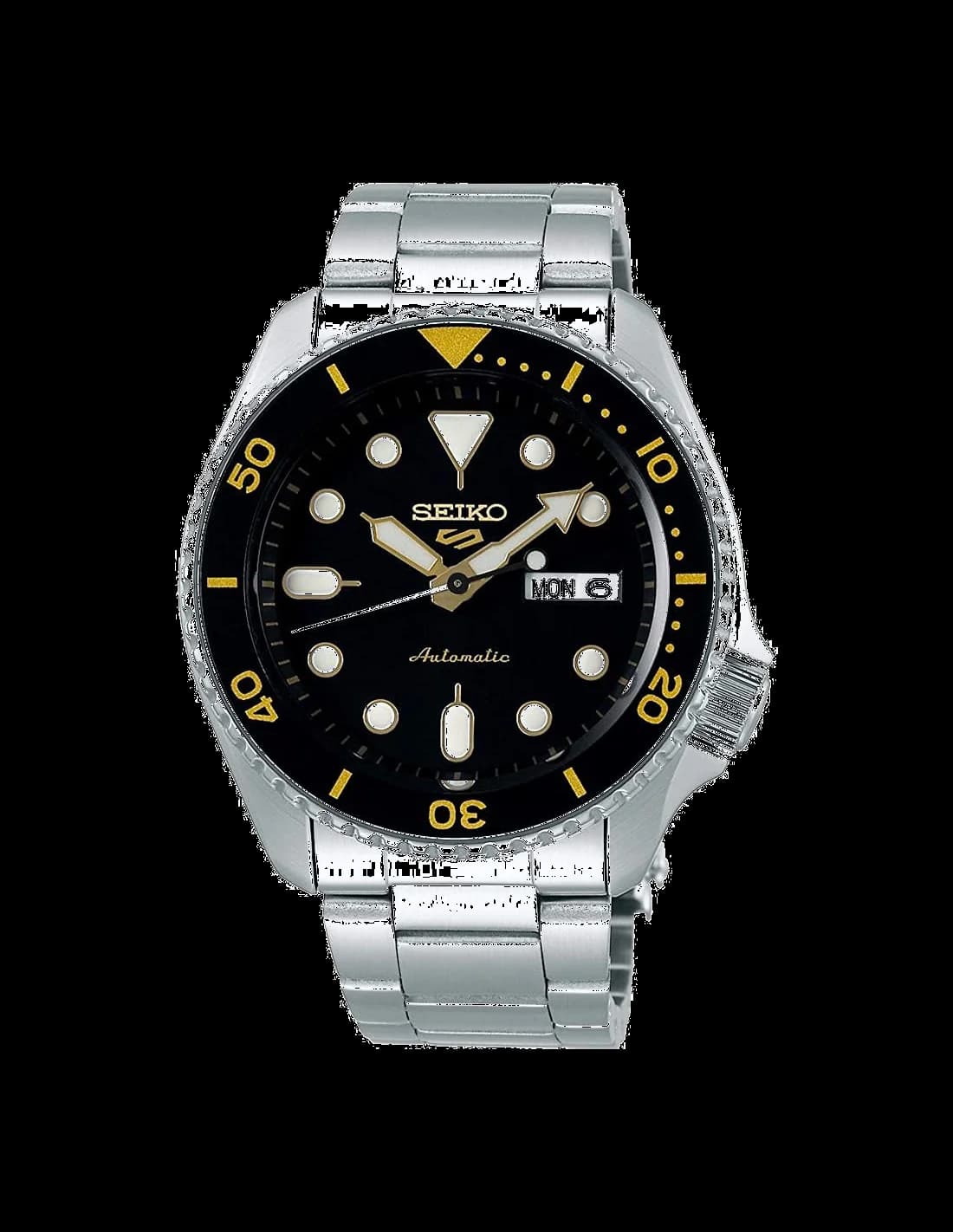 Seiko SRPD57K1 vue de côté, bracelet acier