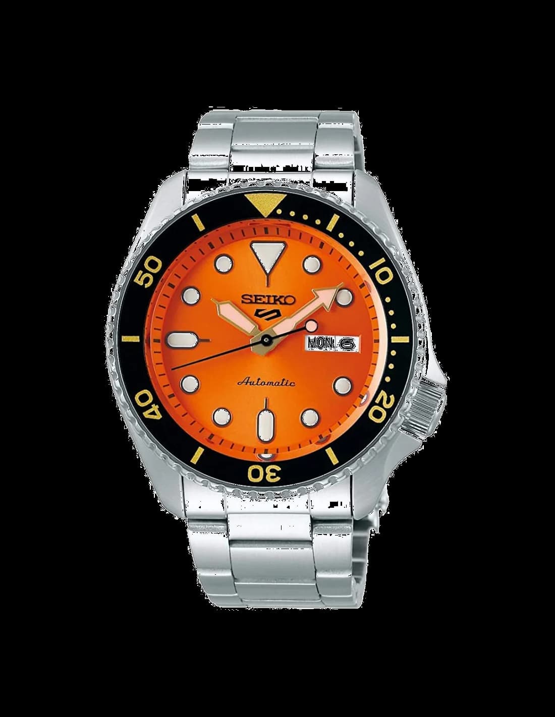 Seiko SRPD59K1 vue de côté, bracelet acier
