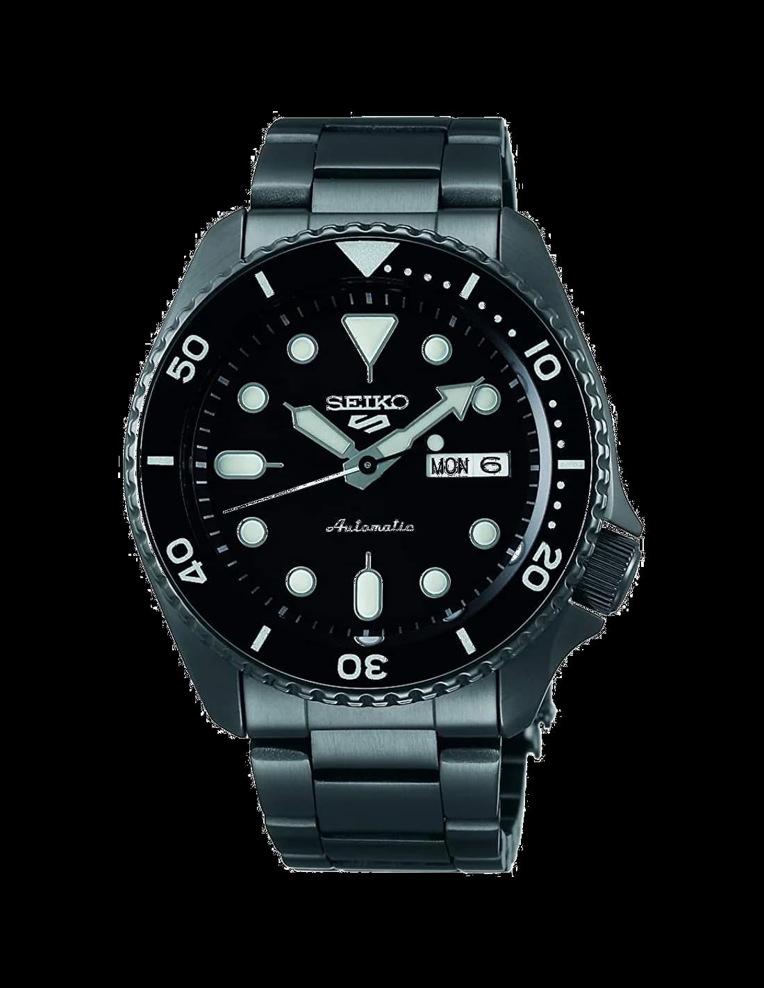 Seiko SRPD65K1 vue de côté, bracelet acier