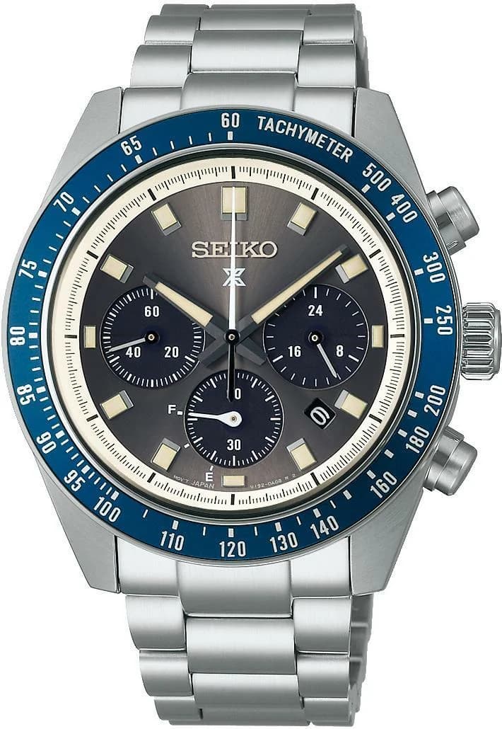 Seiko SSC939P1 vue de côté, bracelet acier