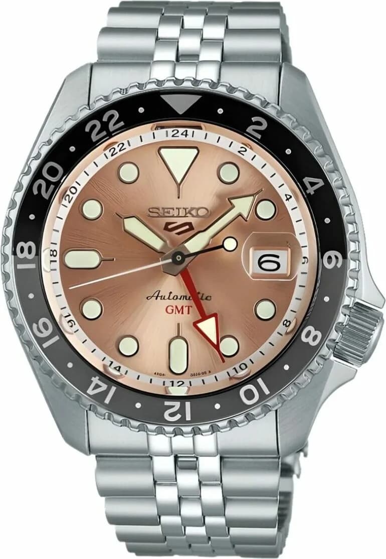 Seiko SSK043K1 vue de côté, bracelet acier