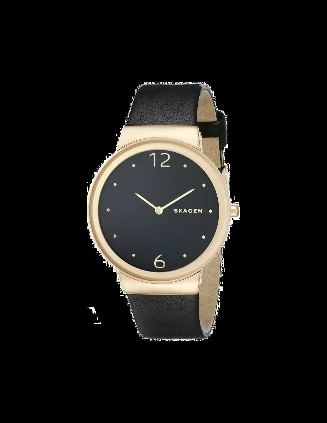 Skagen SKW2370 vue de côté, bracelet cuir