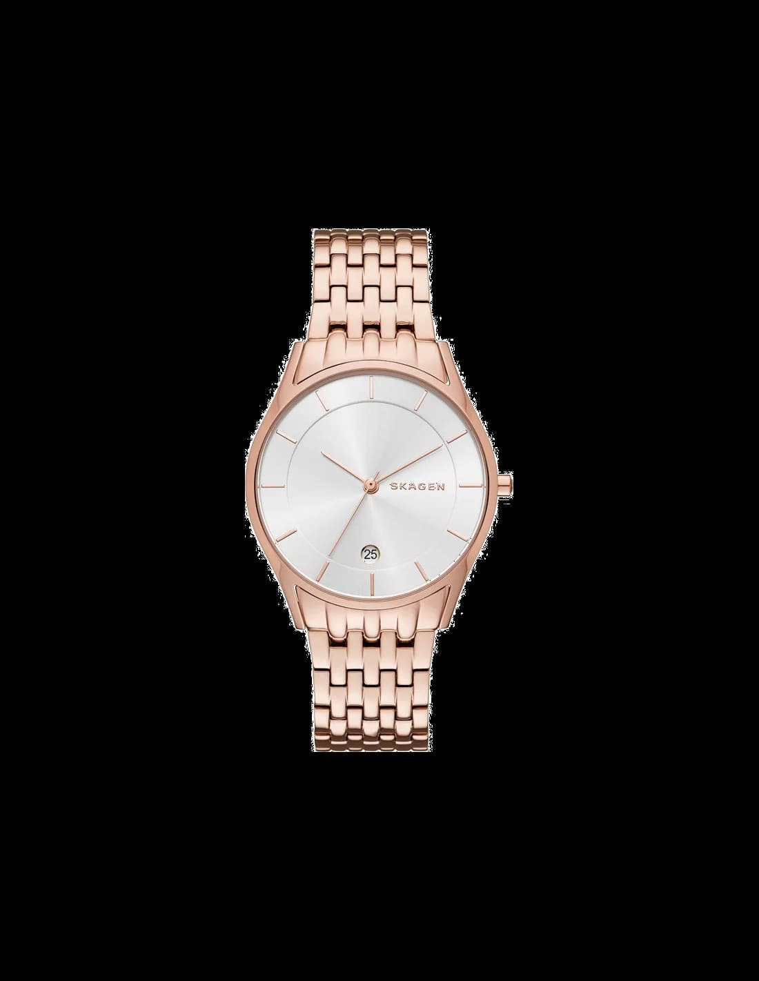 Skagen SKW2388 vue de côté, bracelet acier