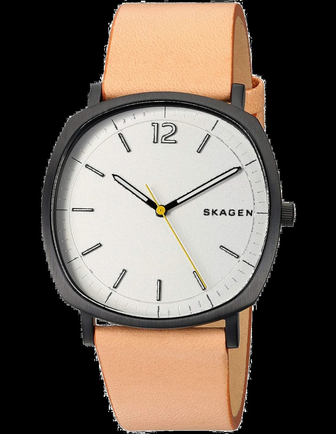 Skagen SKW6379 vue de côté, bracelet cuir