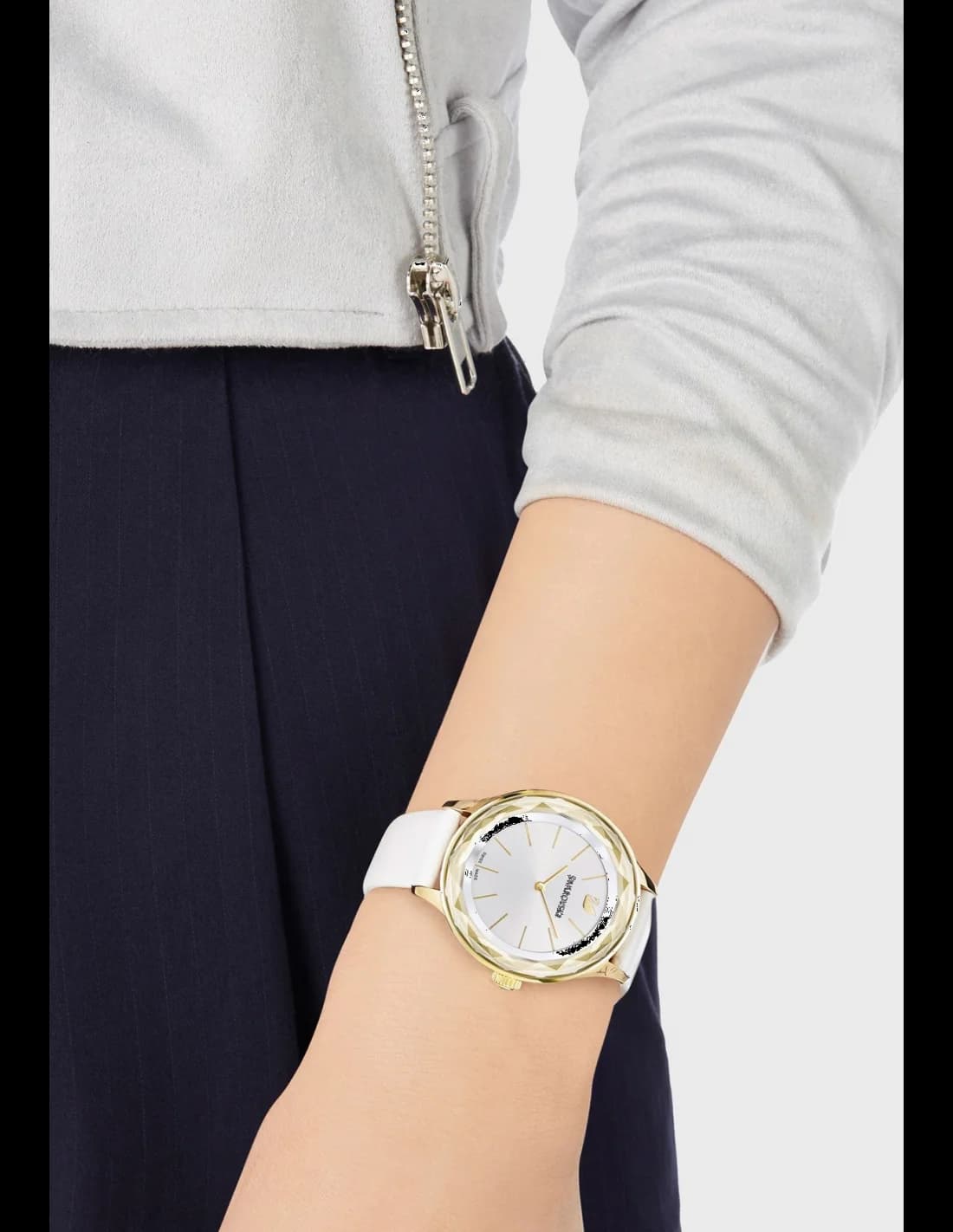 Montre Swarovski 5295337 femme détail cadran argent