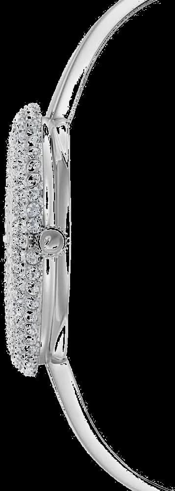 Gros plan sur le cadran argent de la Swarovski 5483853
