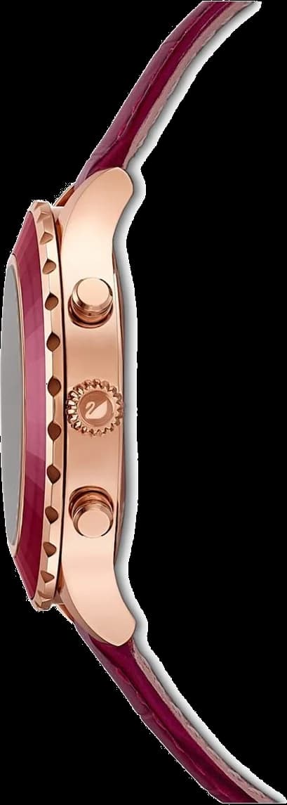 Montre Swarovski 5547642 femme détail bracelet cuir