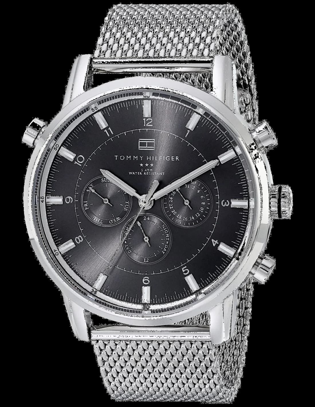 Tommy Hilfiger 1790877 vue de côté, bracelet acier