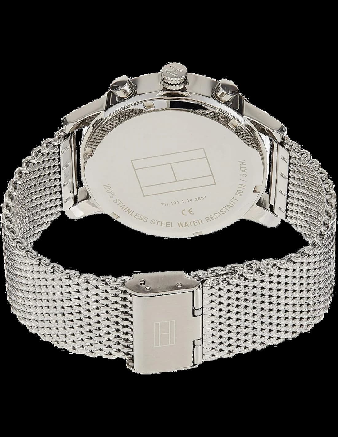 Tommy Hilfiger 1790877 côté fond de boîtier argent