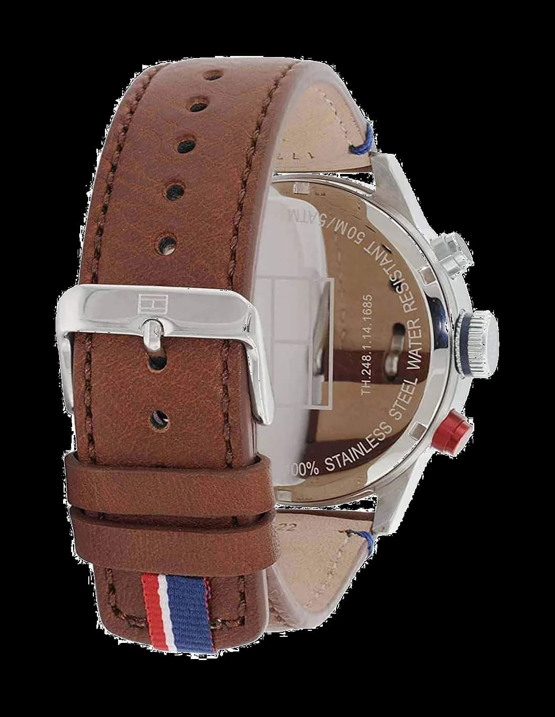 Tommy Hilfiger 1791066 Men's Watch with Stainless Steel Case and Brown Leather Strap vue 4