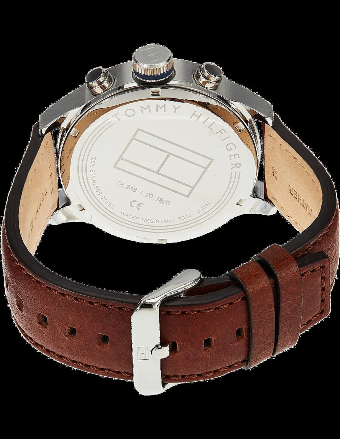 Tommy Hilfiger 1791137 Brown Textured Strap Men's Watch vue 3