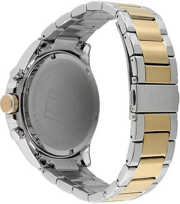 Gros plan sur le cadran argent de la Tommy Hilfiger 1791226