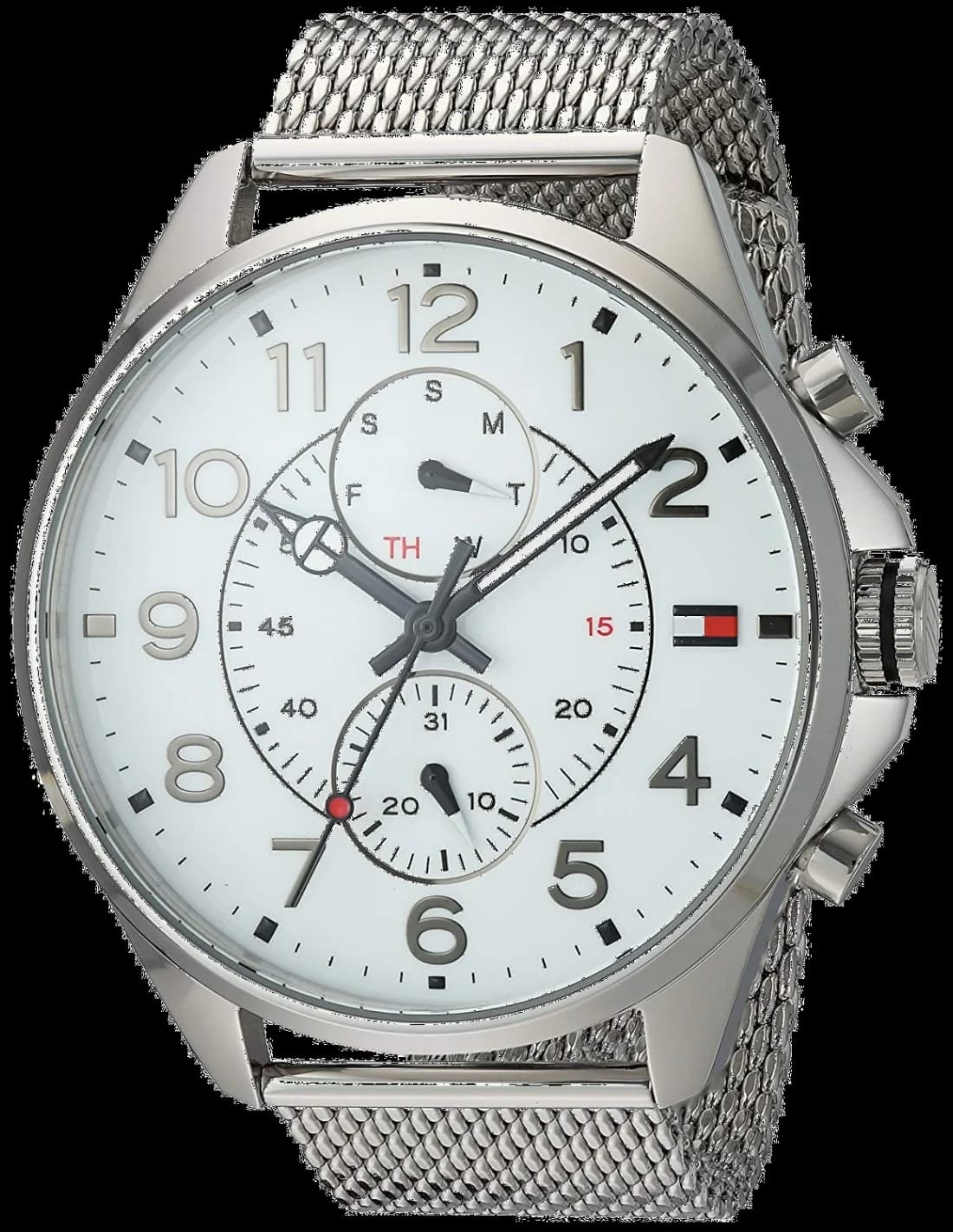 Tommy Hilfiger 1791277 vue de côté, bracelet acier