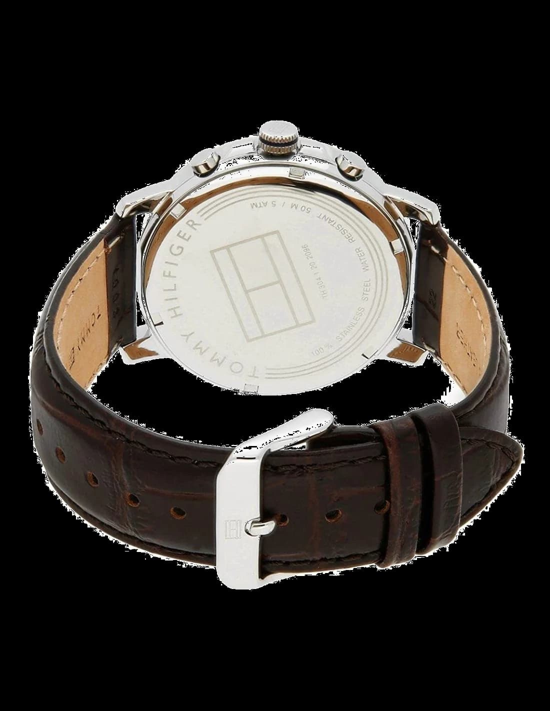 Gros plan sur le cadran bleu de la Tommy Hilfiger 1791290