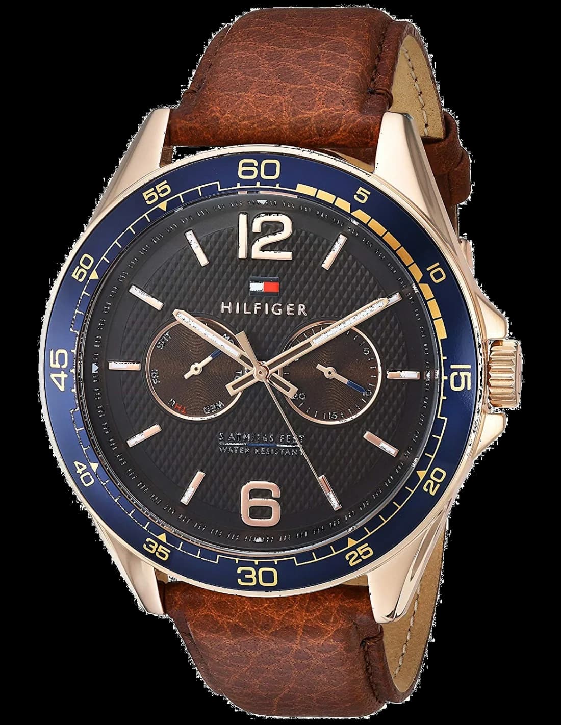 Tommy Hilfiger 1791367 Sophisticated Sport Brown Leather Strap Men's Watch vue 2