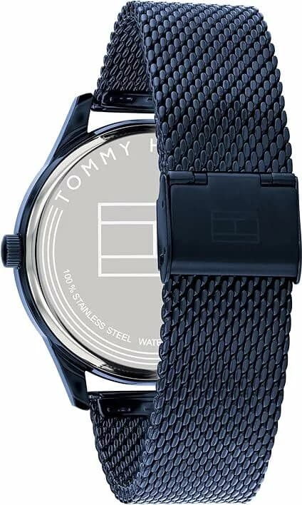 Tommy Hilfiger 1791421 côté fond de boîtier bleu