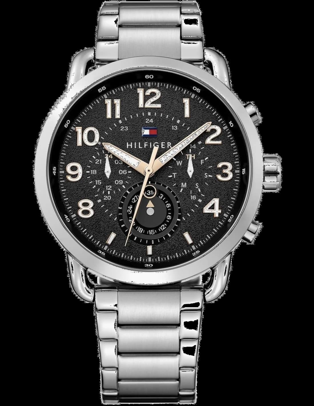 Tommy Hilfiger 1791422 vue de côté, bracelet acier