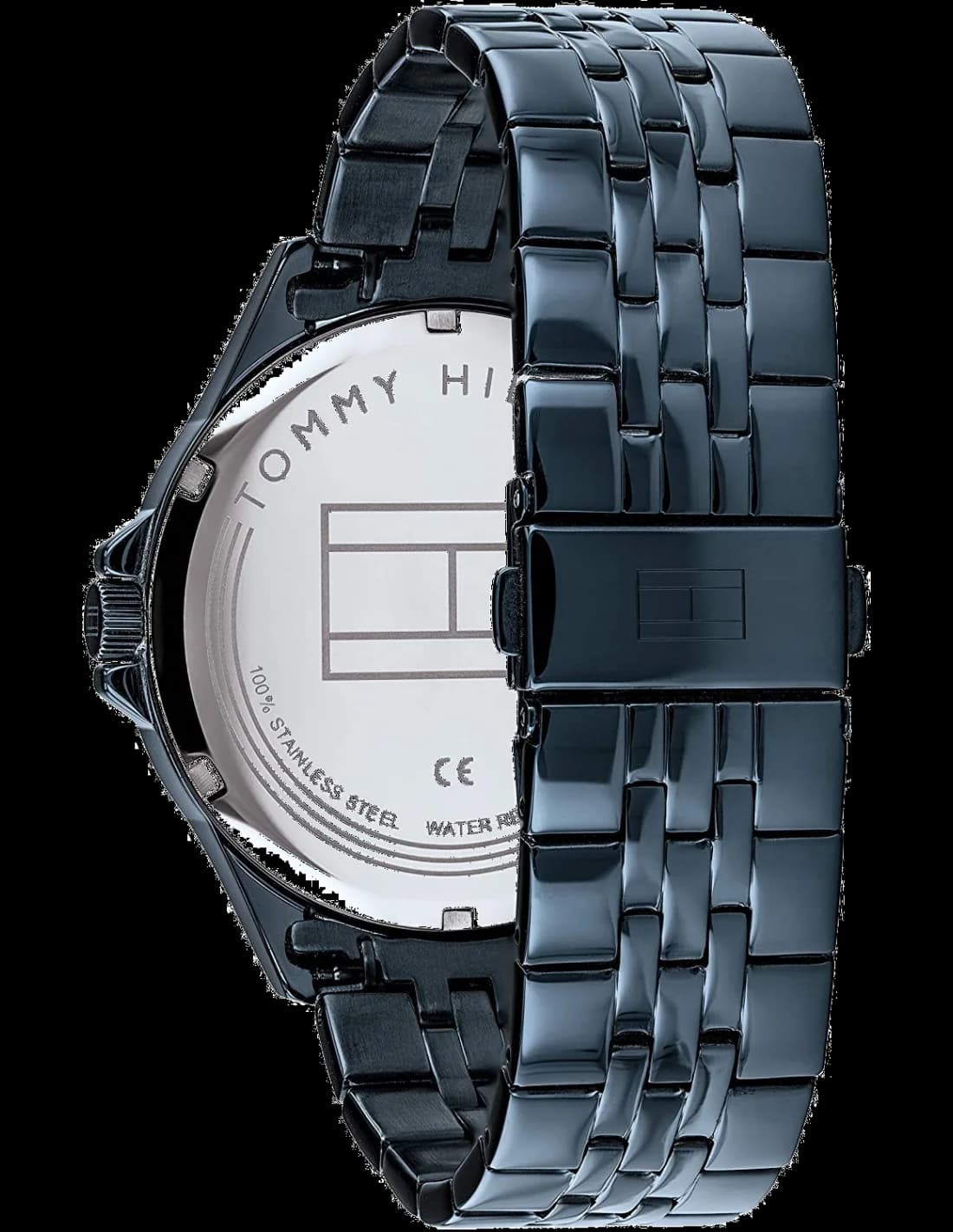 Gros plan sur le cadran bleu de la Tommy Hilfiger 1791618
