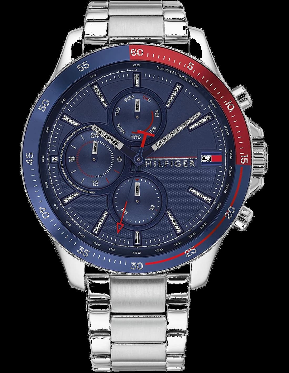 Tommy Hilfiger 1791718 vue de côté, bracelet acier