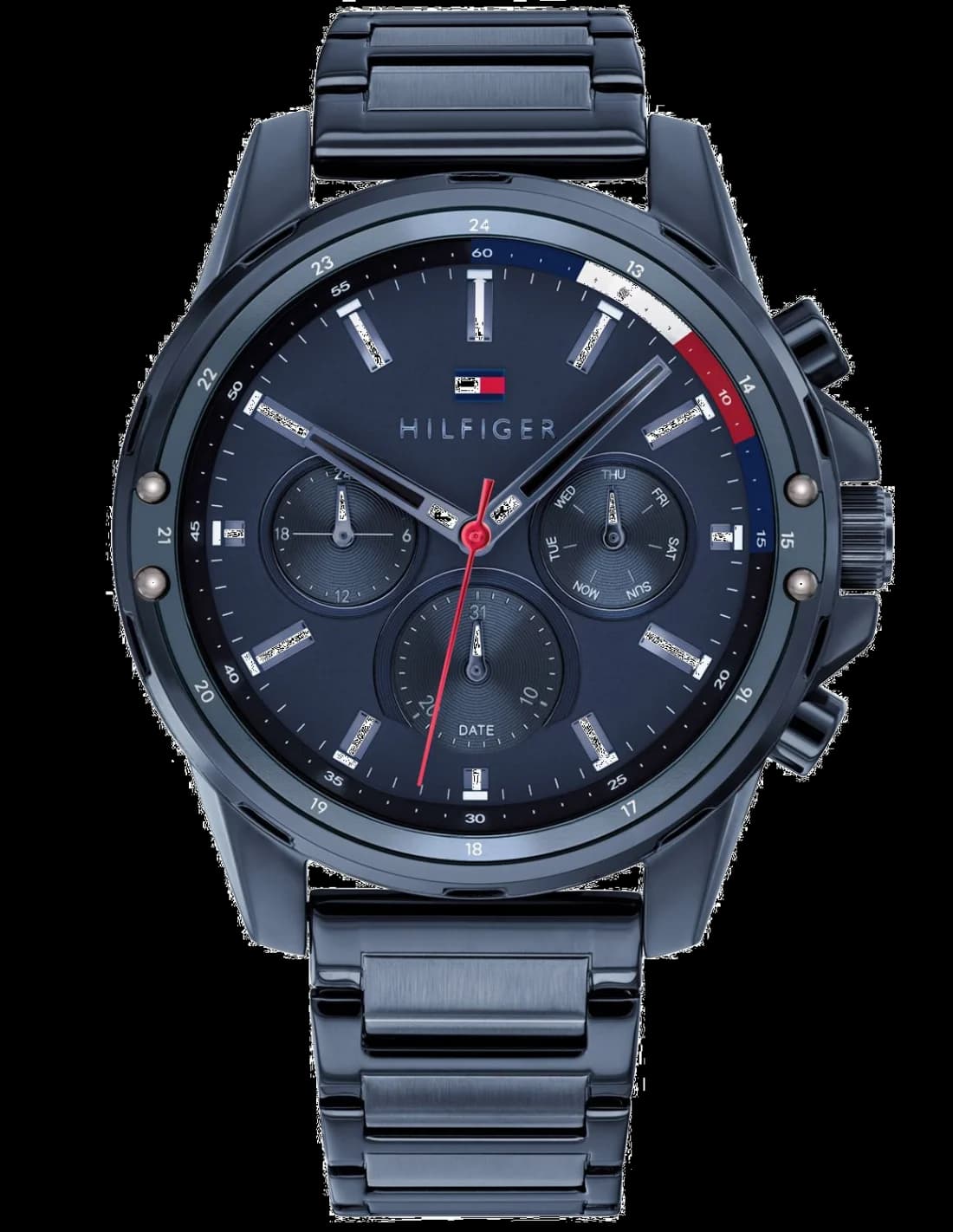 Tommy Hilfiger 1791789 vue de côté, bracelet acier