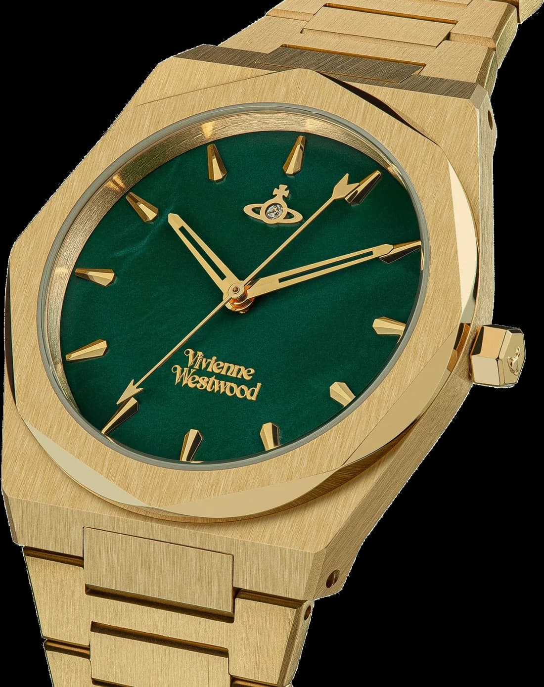 Montre Vivienne Westwood VV244GRGD femme détail cadran vert