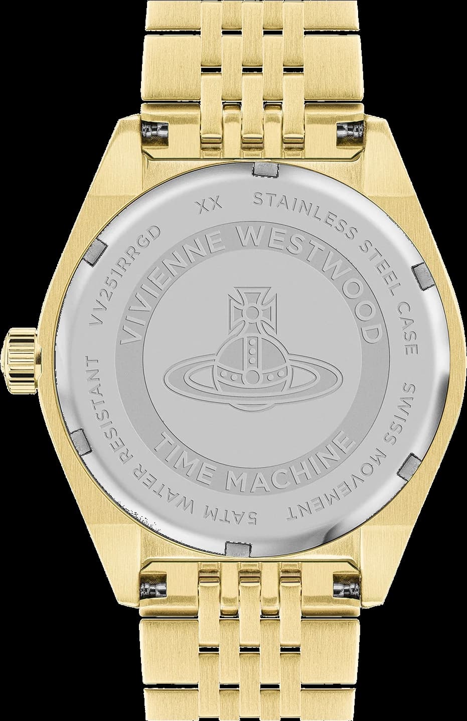 Vivienne Westwood VV251RRGD côté fond de boîtier or