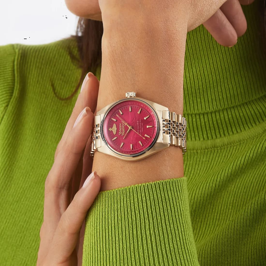 Maillons et fermoir du bracelet acier, Vivienne Westwood VV251RRGD