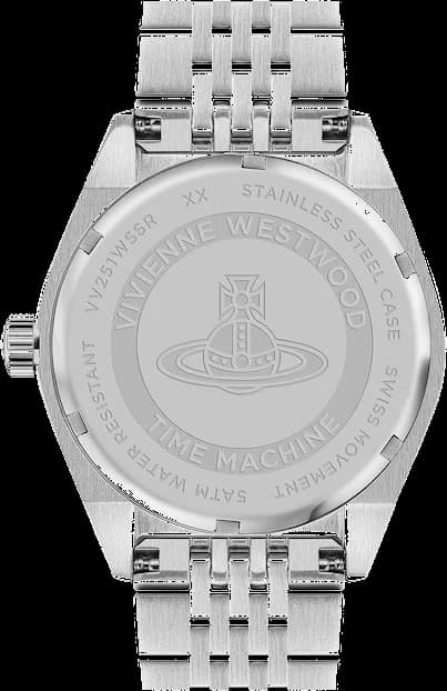 Vivienne Westwood VV251WSSR côté fond de boîtier argent