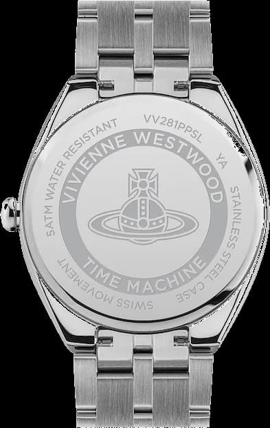 Vivienne Westwood VV281PPSL côté fond de boîtier argent