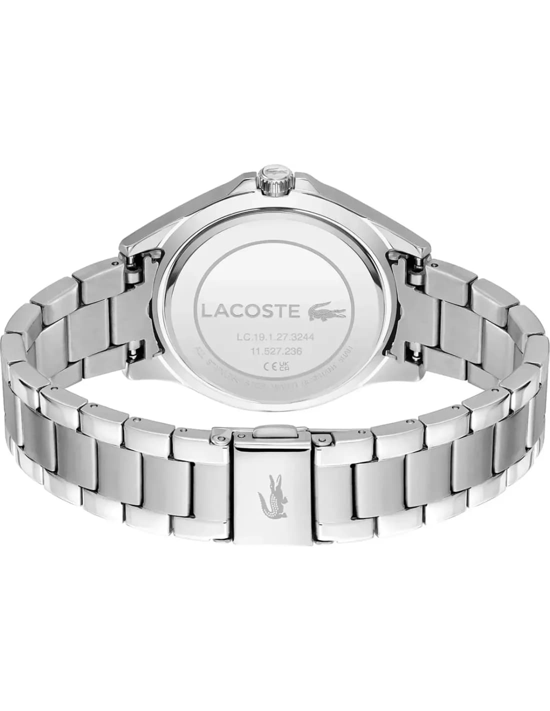 Lacoste 2001222 côté fond de boîtier argent