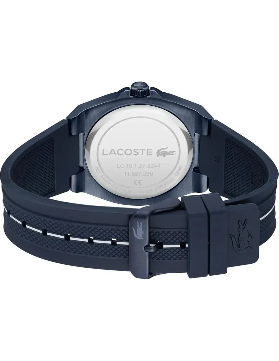 Lacoste 2011334 côté fond de boîtier bleu
