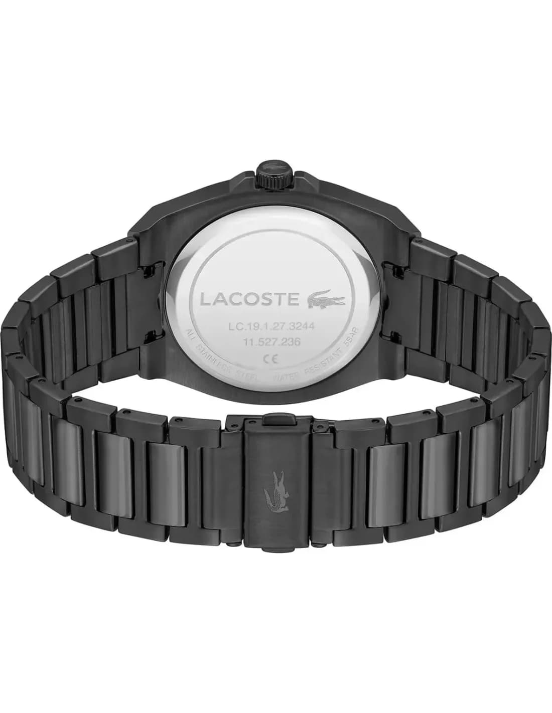 Lacoste 2011336 côté fond de boîtier noir