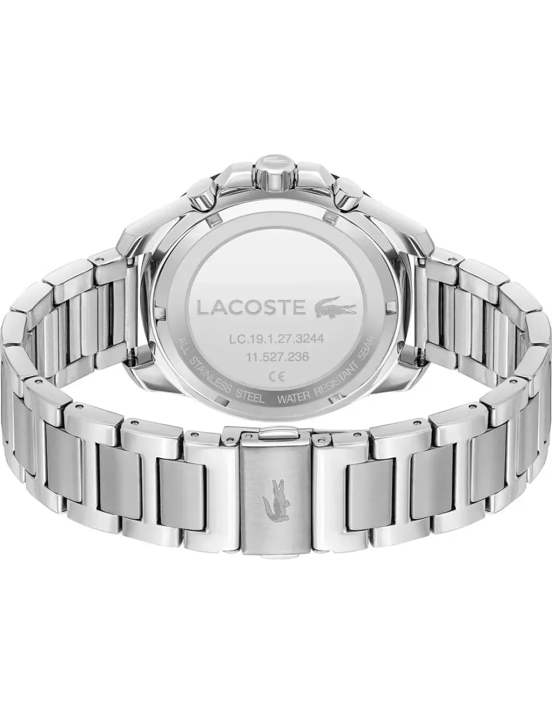 Montre Homme Lacoste Toronga 2011342 cadran noir bracelet acier vue 4