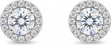 APM Monaco 112208 montre femme, clous ronds argent 925 incrustés de pierres